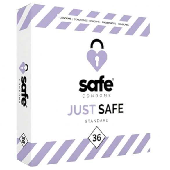 SAFE Just Safe - standard, vanilj kondomer (36 st)