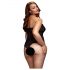 BACI Plus Size - Halterneck, transparent body - svart (XL-XXL)