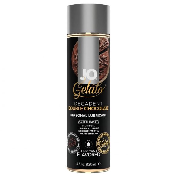 Jo Gelato Dubbel Choklad - Ätbar, vattenbaserad glidmedel (120ml)