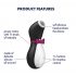 Satisfyer Penguin - vattentät klitorisstimulator (svart/vit)