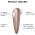 Satisfyer 1 - Vattentät klitorisvibrator (brun)