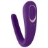 Satisfyer Double Classic - Vattentät parvibrator, lila