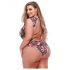 Baci Plus Size - Blommig spetsbody